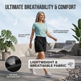 thumbnail image 6 of Women's Lightweight Sports Running Shorts Summer Casual Athletic Shorts with Pockets by Yigetop Khaki L, 6 of 7