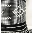 thumbnail image 4 of Fennco Styles Diamond Woven Cotton Decorative Throw Pillow Cover & Insert with Tassel 18" W x 18" L - Black Square Cushion for Home, Couch, Bedroom, Living Room and Office Décor, 4 of 8