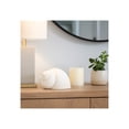 thumbnail image 3 of Decorative Ceramic Bonnet Seasheel Figurine for Home Decor - Coastal Sculpture for Living Room, Bathroom, and Office Styling - Ornament for Shelf and Coffee Table Display - 4", White, 3 of 13