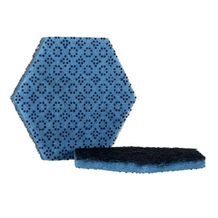 GTIN 638060096345 product image for 3M Hexagon Scotch-Brite Scouring Pad, Blue  15/Case | upcitemdb.com