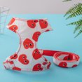 thumbnail image 3 of Conjunto de arnés de seguridad ajustable para perros y cachorros, correa para perros acolchada y transpirable, chaleco con arnés para el pecho con asa para perros pequeños, medianos y grandes, entrenamiento para caminar-M, rojo oso de fresa Electrónica, 3 of 5
