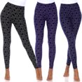 thumbnail image 1 of White Mark Leggings Mignons Extensibles Doux pour Femmes Lot de 3, 1 of 2