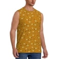 thumbnail image 2 of Bingfone Honey Bee Gnomes Pattern Men's Tank Tops Workout Sleeveless Tee Shirts Running Beach Tanks for Men-Large, 2 of 8