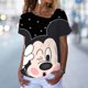 thumbnail image 1 of Women Disney Mickey Mouse Minnie 3D Print T-Shirt Loose Short Sleeve T-Shirt Top Fashion Ladies Boho V-neck 3D T-shirt XS-5XLXS Gao Jinjia LED, 1 of 2
