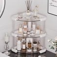 thumbnail image 1 of 3 Tier Corner Shelf, Multipurpose Simple Stylish Desktop Corner Stand, Large Capacity Corner Storage Organizer - Cosmetic Organizer Holder - Kitchen Counter Shelf for Bathroom, 1 of 7