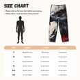thumbnail image 3 of Fotbe Red Black Ink Style Bald Eagle Pantalones de Pijama para Mujer, Pantalones de Dormir, Pantalones Pj con Cordón y Bolsillos-3X-Large, 3 of 6