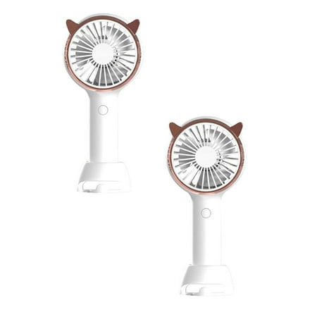 

2PCS NGHnuifg Mini Fan Small Fans For Desk Rechargeable Fans With Usb Charger Patio Fans For Outside Fan Handheld Battery Powered Fans For Power Outages Bedroom Fans