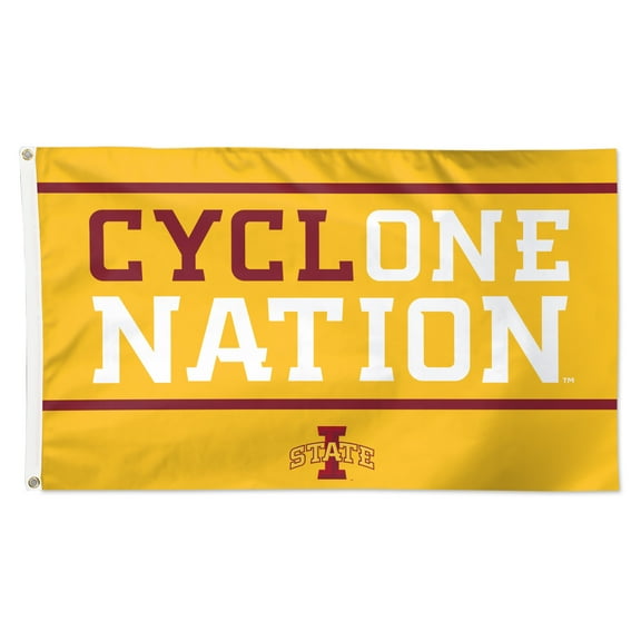 WinCraft Iowa State Cyclones 3' x 5' Single-Sided Deluxe Team Slogan Flag
