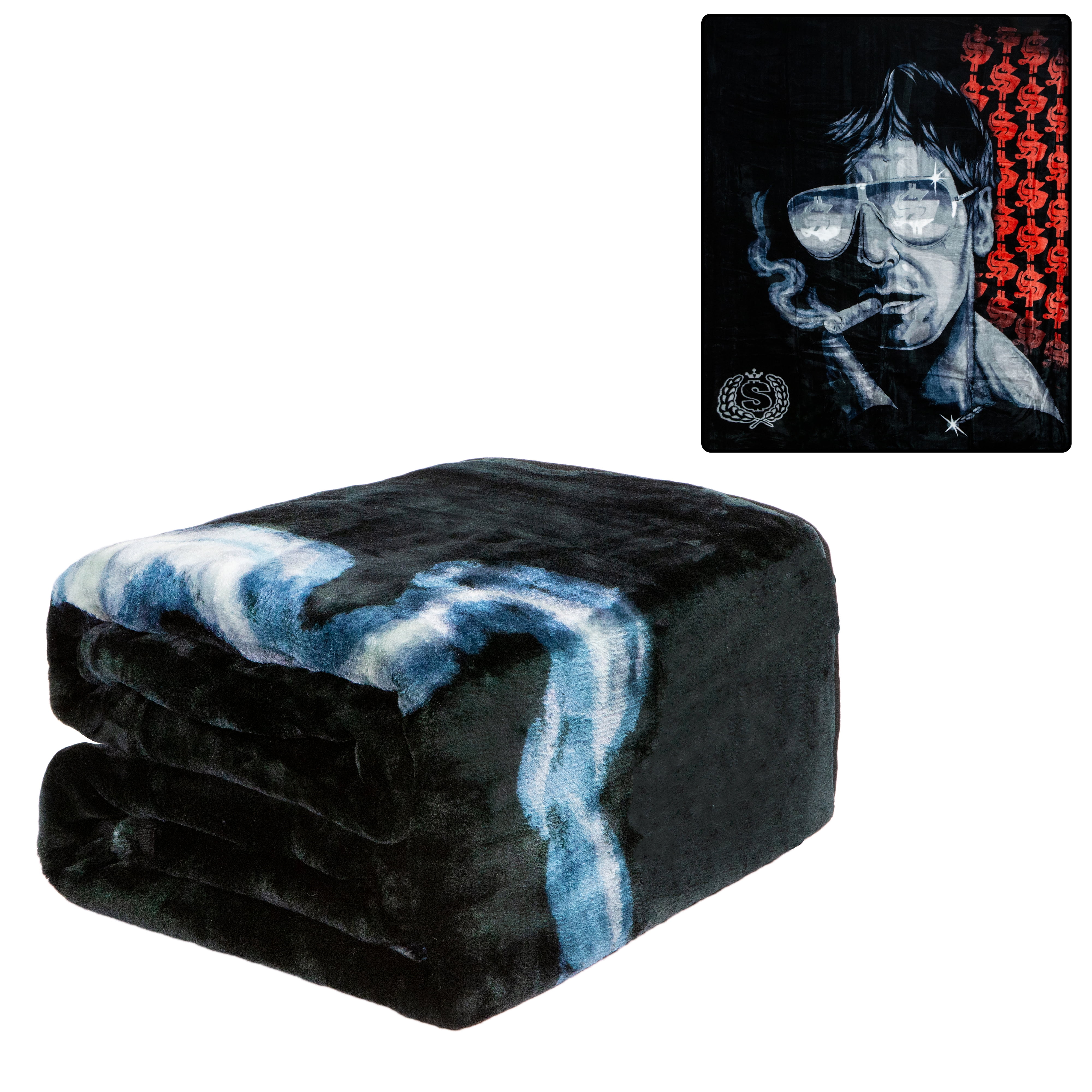 Plush Throw Blanket Scarface Cigar Queen Bed 79x 95 Faux Fur Blanket For Beds Plush Throw Blanket Scarface Cigar Queen Bed 79x 95 Faux Fur Blanket For Beds