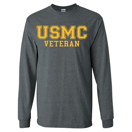 USMC Veteran GOLD Logo Long Sleeve T-Shirt