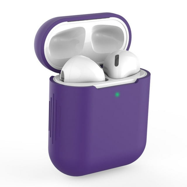 Soft Silicone Protective Earphone Cover Case Suitable for AirPods Wireless Headset Suitable for Airpods 1/2-Generation Anti-drop Cases