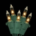 thumbnail image 1 of Set of 100 Clear Mini Christmas Lights - Green Wire, 1 of 2
