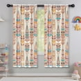thumbnail image 5 of Blackout Kids Curtains,Ethnic - Style Colorful Feather Pattern Childrens Insulated Curtains Set Of 2,Bedroom Essentials,Toddler Room Decor 42x63in(106x160cm), 5 of 5