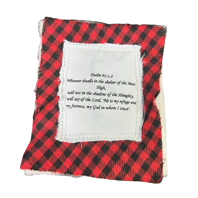 Prayer Quilt with Cross Inside, Handmade Sew Individually Colorful Quilts, Pocket Prayer Quilt with Wooden Cross Inside, Mini Scripture Quilts, Sympathy, Remembrance Christian Gift