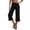 #01 Black 【Mix, Match & Rotate: Stock Up on Daily Colors】, variant on Women's Lightweight Yoga Capri Pants, Solid Color Elastic Waist Pants for Women, Soft Stretchy Mid Waisted Capris, Pockets Casual Athletic Workout Lounge Capris | UKHCCC,Black L