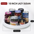 thumbnail image 3 of Set de 4 organizadores Lazy Susan de 25 cm antideslizantes para armario, 3 of 9