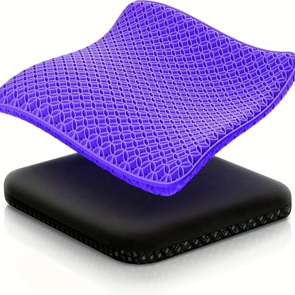 Super Comfortable Gel Seat Cushion Suit with Breathable Cloth Cushion-Suitable for Prolonged Sitting-Perfect for Office, Car, Airplane And Bicycle Use!