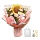 thumbnail image 1 of Ramo de flores de ganchillo, ramo de flores artificiales, decoración para el día de San Valentín, versátil. Rosa, 1 of 9