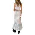 thumbnail image 2 of ZAXARRA Femmes Dentelle Demi-Robe, Été Printemps Rue Casual Partie Voir à Travers Enveloppé Jupe Longue, 2 of 8