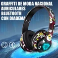 thumbnail image 2 of Audífonos Inalámbricos Bluetooth De Diadema Graffitis Led, 2 of 8