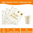 thumbnail image 5 of 120 Pcs Birthday Plates and Napkins Party Supplies, Disposable Paper Plates Tableware Set for Birthday Party Decorations 24 Guests, 5 of 8