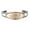 Silver, variant on Women's Silver Bangles Cuff Bracelets with Copper Medallions: Butterflies/Horses/Flowers/Daisy Silver Bangles (Silver)
