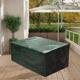 thumbnail image 2 of PE Outdoor Dining Table Cover Waterproof UV Resistant Square Furniture Protector with Drawstring Green 125x125x71cm 150x90x71cm 170x95x71cm 193x136x88cm 200x160x71cm, 2 of 6