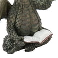 thumbnail image 5 of Baby Dragon Reading Book Statue Waterproof Lovely Durable Resin Dragon Sculpture For Garden Wall Office, 5 of 21