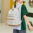 thumbnail image 2 of 2PCS Daisy Printed Kids Backpack Girls School Bookbag Set Elementary Students Daypack with Lunch Bag, 2 of 7