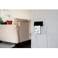 thumbnail image 7 of GENERAL ELECTRIC Pro 6-Outlet Surge Protector Power Outlet Adapter, White - 38431, 7 of 7