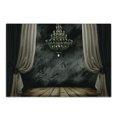 thumbnail image 1 of Classical Cutting Board, Ball Room Chandelier Look Illustration in Dark Tones Medieval Antique Times, Decorative Tempered Glass Cutting and Serving Board, in 3 Sizes, by Ambesonne, 1 of 2