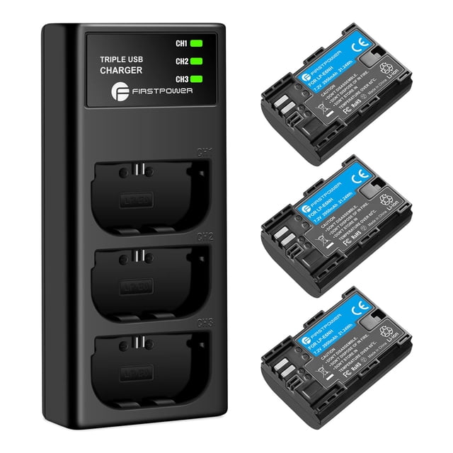 Batería y cargador FirstPower LP-E6NH para Canon EOS R R5 R6 R7