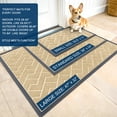 thumbnail image 2 of Buganda Door Mat Outside, Waterproof Low Profile Welcome Mat, Heavy Duty Rubber Doormats for Outside Entry 29.5x17, Beige, 2 of 8