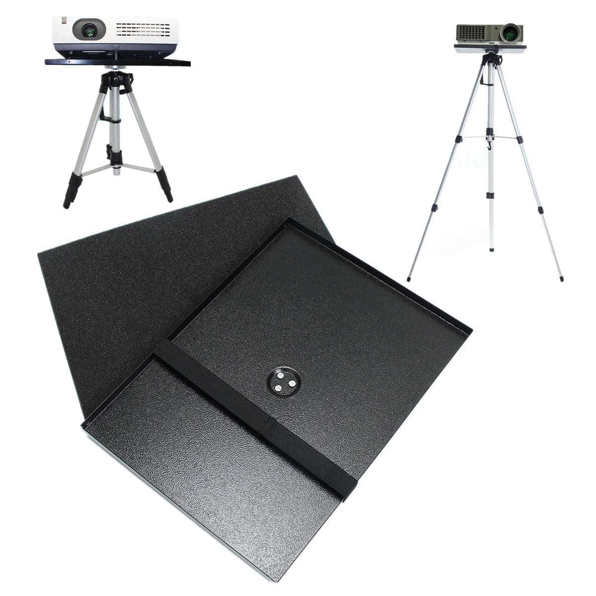 7 inch to 15 inch Metal Laptop PC Projector Tray Holder for 1/4 inch 3/8 inch Sc 