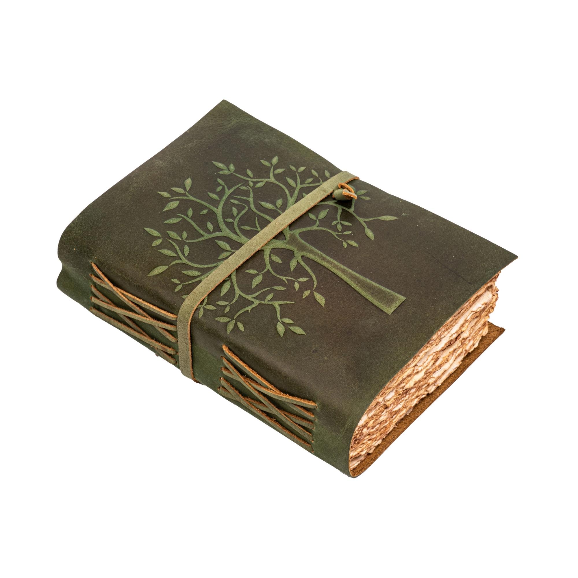 Leather Village Handmade Vintage Journal, Tree of Life Design, for Men ...