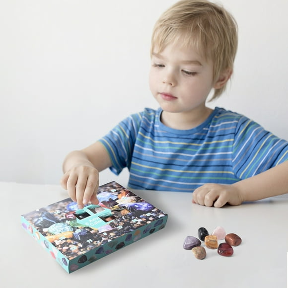 2023 Halloween Advent Calendar, 24 Kids Advent Calendar 2024 Christmas Gifts Natural Crystal Advent Calendar 2024 Agate Fossils Christmas Gifts Day