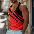 thumbnail image 2 of Mens Summer Surf Beach Tank Top Casual Breathable Sleeveless Top Loose Print Tank Top2XL, 2 of 5