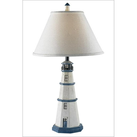 Kenroy Home 20140AW Lampe de Table Nantucket - Finition Blanche Antique