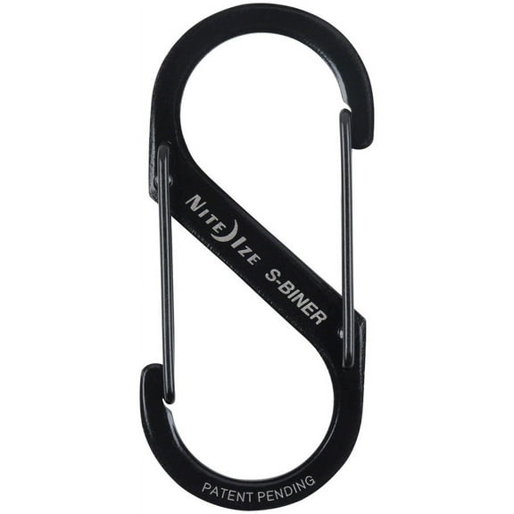 Nite Ize S-Biner Charcoal Aluminum Dual Carabiner, Size 3