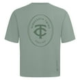 thumbnail image 3 of Men's Levelwear Green Minnesota Twins Register Oversized Luxe Signature Knit T-Shirt, 3 of 3