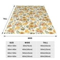 thumbnail image 3 of Honeii Hippie Bee Honeycomb Print Fleece Blanket - Throw Blanket for Bed, Sofa, Couch, Camping, and Travel , Microplush Ultra Soft Warm Blanket-40"x30", 3 of 7