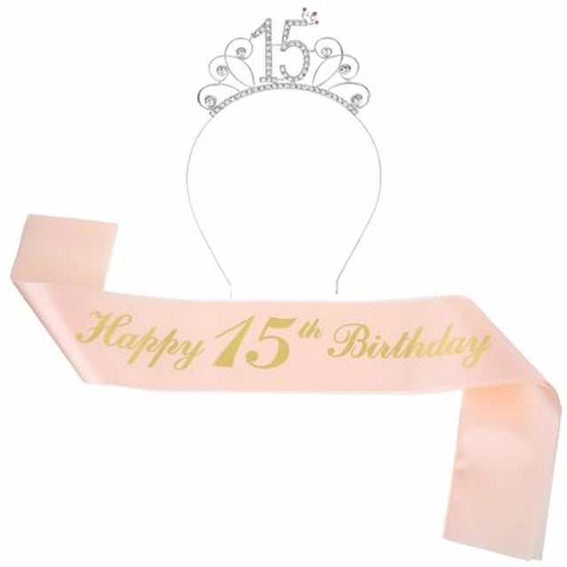 Unatoiry Rhinestone Crown Headband Stylish And Versatile Party Accessory For Girls Easy To Wear 15 years old