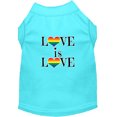 thumbnail image 1 of Love Is Love Screen Print Dog Shirt Aqua Xxl, 1 of 1