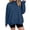 Navy Sweatshirt, variant on VEKDONE Womens Mock Neck Sweatshirt Long Sleeve Loose Fit Pullover Top | Casual Mock Neck Sweatshirt Oversized Pullover Drop Shoulder Lounge Travel Weekend Wear White XXL