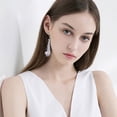 thumbnail image 1 of Dpityserensio Fashion Trend Matte Geometric Pendant Temperament Exaggerated Earrings, 1 of 4