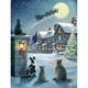 thumbnail image 1 of Hilo bordado gato Navidad trineo punto de cruz completo 11CT algodón DIY impreso Hugtrwg Para estrenar, 1 of 9