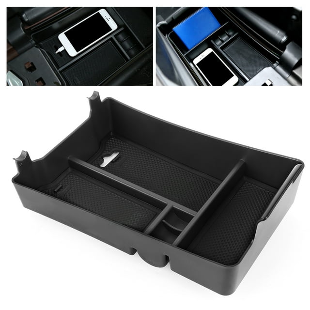 Qiilu Console Centrale Boîte de Rangement Console Centrale Voiture Accoudoir Boîte de Rangement Conteneur Adapté pour la Période 2014-2020