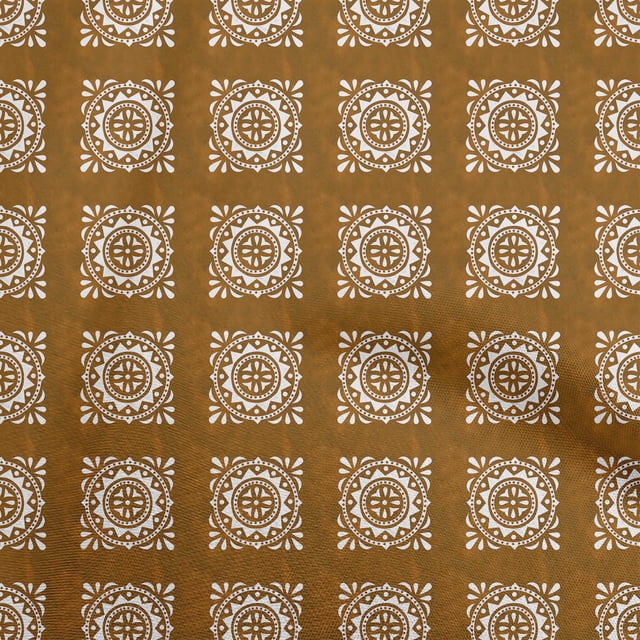 oneOone Velvet Orange Fabric Block Sewing Material Print Fabric By The Yard 58 Inch Wide