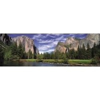 Pressman Images of America 504 Piece Jigsaw Puzzle - Bridal Veil Falls - Ken Duncan Panographs