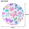 thumbnail image 2 of 60 Inch Round Lace Tablecloth Water Resistant Washable, Monarch Butterfly Aesthetic, 2 of 5